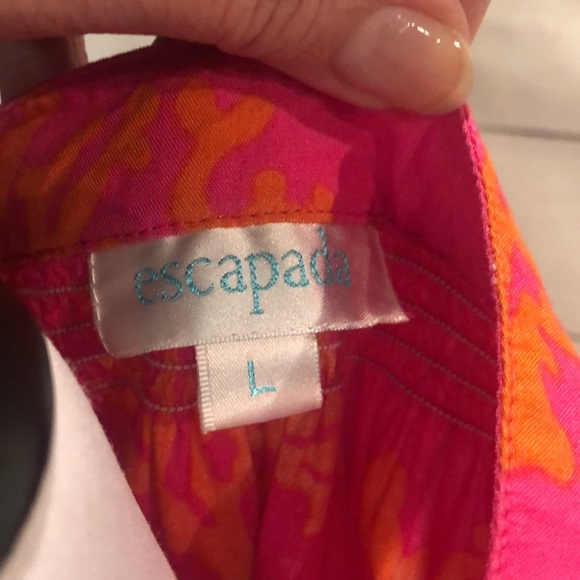 Escapada Coral Print Top-Size Large - Picture 5 of 6